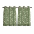 thumbnail image 1 of Sage Green Floral Kitchen Curtains Window Panels, Spring Flowers Insulated Window Treatment Curtain, Grommet Curtains for Bedroom/Living Room/Bathroom, 2 Piece 52"Wx45"L, 1 of 8