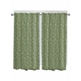 thumbnail image 1 of Sage Green Floral Living Room Curtains 2 Panel, Spring Flowers Cafe Window Treatment, Extra Long Farmhouse Bedroom Bathroom Kitchen Curtains Drapes 104"x72", 1 of 6