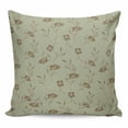thumbnail image 1 of Sage Green Floral Pillow Covers 24x24 Inch Decorative Throw Pillow Cover, Vintage Spring Botanical Flowers Sofa Pillowcases Accent Cushion Case Home Decor Bedroom Living Room, 1 of 6