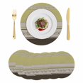 thumbnail image 1 of Sage Green Floral Round 13 Inch Placemats Set of 6, Modern Farmhouse Leaves Brown Striped HeatResistant Non Slip Place Mats for Dining Table, Wipeable Braided Kitchen Table Mats for Housewarming, 1 of 9