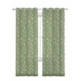 thumbnail image 1 of Sage Green Floral Sheer Curtains 84 Inch Length 2 Panels Set for Living Room/Bedroom, Spring Flowers Kitchen Curtains with Grommet Semi-Sheer Curtains Drapes Voile Window Treatments 42"x84"x2, 1 of 7