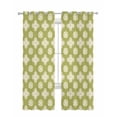 thumbnail image 1 of Sage Green Floral Sheer Curtains 84 Inch Length 2 Panels Set for Living Room/Bedroom, Spring Flowers Modern Abstract Art Farmhouse Kitchen Curtains Grommet Curtains Window Treatments 42"x84"x2, 1 of 7