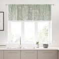 thumbnail image 1 of Sage Green Floral Wildflower Valances Kitchen Curtains Short Small Rustic Botanical Leaves Vintage Flower Herb Rod Pocket Farmhouse Bedroom Living Room Treatment Fabric 1 Panel 52Wx18H Inch, 1 of 4