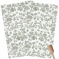 thumbnail image 1 of Sage Green Flower Kitchen Towel Dish Cloths Set of 2, Microfiber Soft Kitchen Hand Towels, Vintage Farmhouse Boho Leaf Spring Absorbent Quick Drying Dishcloths 18 x 28 Inches, 1 of 8