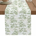 thumbnail image 1 of Sage Green Fruit Table Runner 120 Inches Long for Dining Table Decor,Vintage Plant Nature Botanical Flower Burlap Linen Farmhouse Table Runner Coffee Table Runners Dresser for Kitchen Party Holiday, 1 of 8