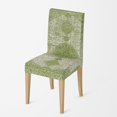 thumbnail image 1 of Sage Green Gemetric Stretch Chair Covers Slipcovers Set of 4 Printed Stretchable Dining Chair Slipcover Washable Removable for Kitchen,Hotel,Restaurant Green Dining Chair Covers, 1 of 4