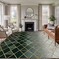thumbnail image 1 of Sage Green Geometric Area Rugs 5'x7', Washable Small Throw Rugs for Laundry Room Playroom, Modern Abstract Gradient Marble Indoor Outdoor Rug Non-Slip Low Pile Carpet Runner Reversible Floor Mats, 1 of 8