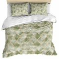 thumbnail image 1 of Sage Green Geometric Bedding 3 Piece Duvet Cover Set Full Size, Modern Morocco Abstract Art Soft Microfiber Comforter Cover with Zipper Closure & Pillowcases, Wrinkle & FadeResistant Quilt Cover, 1 of 9