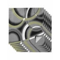 thumbnail image 1 of Sage Green Geometric Cloth Napkins Set of 6 Reusable Dinner Napkins, Grey Retro Abstract Striped Art Cocktail Napkin Washable Table Napkins for Wedding/Holiday Party/Baby Shower 20"x20", 1 of 7