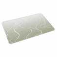thumbnail image 1 of Sage Green Geometric Doormat Outdoor Entrance 24"x36", Modern White Stripe Distortion Art Absorb Moisture Dirt Door Mats, Non-Slip Rubber Backing Floor Mats Indoor, Low-Profile Front Door Rugs, 1 of 9