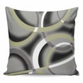 thumbnail image 1 of Sage Green Geometric Pillow Covers 18x18 Inch Decorative Throw Pillow Cover, Grey Retro Abstract Striped Art Sofa Pillowcases Accent Cushion Case Home Decor Bedroom Living Room, 1 of 6