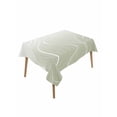 thumbnail image 1 of Sage Green Geometric Table Cloth, Modern White Stripe Distortion Art Waterproof Tablecloth for Rectangle Tables, Reusable Washable Fabric Table Cover for Restaurant Kitchen Dining Tables 60"x84", 1 of 6