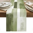 thumbnail image 1 of Sage Green Geometric Table Runner - 120 Inch Long, Kitchen Dining Table Runner Dresser Scarves, Watercolor Ombre Modern Abstract Art Farmhouse Decor for Coffee Tables Wedding Party Banquet, 1 of 8