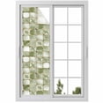 thumbnail image 1 of Sage Green Geometric Window Privacy Film, Modern Abstract Art Botanical Static Cling UV Sun Blocking Heat Control Window Tint Day and Night, Non-Adhesive One Way Windows Privacy Cover 17.7''x78.7'', 1 of 7