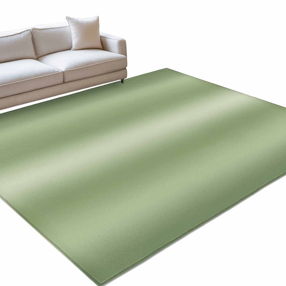 Sage Green Gradient Area Rugs 3x5ft Minimalist Olive Green Ombre Modern Art Washable Rug, Non Slip Indoor Carpet Absorbent Floor Mat for Living Room Bedroom Dining Room