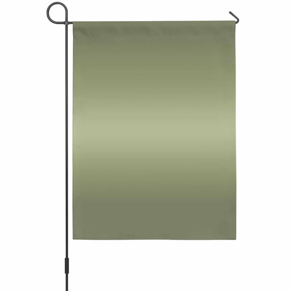 Sage Green Gradient Garden Flag 12 x 18 Inches, Modern Minimalist Art Olive Green Ombre Weather Proof Outdoor Patio Flags Double Sided Small Garden Decoration for Yard Outside Home