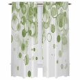 thumbnail image 1 of Sage Green Gradient Kitchen Curtain for Berdoom Living Room Cafe 72 Inch Length, Abstract Polka Dots Vintage Modern Tiers Curtains Light Filtering Drapes Window Treatment 2 Panels 52"Wx72"L, 1 of 8