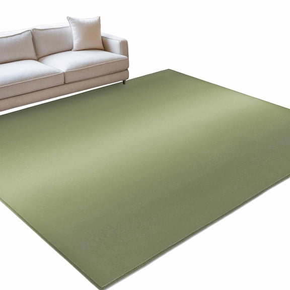 Sage Green Gradient Rectangle Rug 5'x8' Modern Minimalist Art Olive Green Ombre Washable Area Rugs for Living Room Bedroom Entryway Non Slip&nbsp; Entrance Door Mat Indoor Floor Carpet