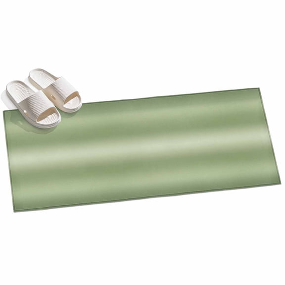 Sage Green Gradient Runner Rugs 2x6ft Minimalist Olive Green Ombre Modern Art Washable Rug, Non Slip Indoor Carpet Absorbent Floor Mat for Living Room Bedroom Dining Room