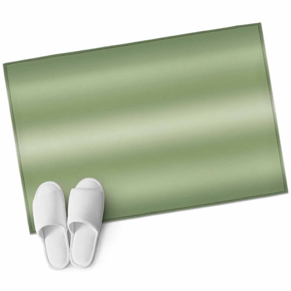 Sage Green Gradient Washable Small Entryway Area Rugs 2'x3', Minimalist Olive Green Ombre Modern Art Low Pile Throw Rug Non-Slip Sturdy Edge Binding Carpet for Front Door Floor Room Entry