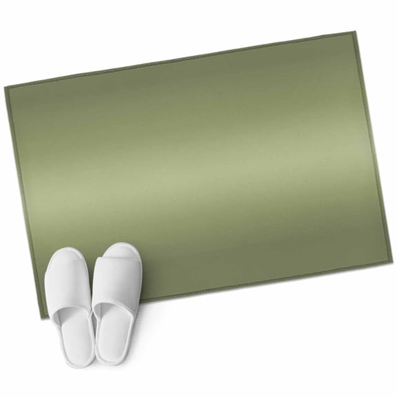 Sage Green Gradient Washable Small Entryway Area Rugs 2'x3', Modern Minimalist Art Olive Green Ombre Low Pile Throw Rug Non-Slip Sturdy Edge Binding Carpet for Front Door Floor Room Entry