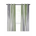 thumbnail image 1 of Sage Green Gray Blackout Curtains, Light Blocking Print Window Curtains, Gradient Country Abstract Aesthetic Thermal Insulated Window Drapes for Living Room Kitchen Cafe 2 Panels, 55"W x 39"L, 1 of 9
