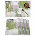 thumbnail image 1 of Sage Green Gray Block Placemats Set of 4 Abstract Art Place Mats Table Mats Kitchen Dining Home Outdoor Party Table Decoration, 1 of 9