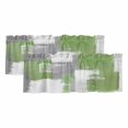 thumbnail image 1 of Sage Green Gray Curtain Valances for Windows, Kitchen Valance Window Treatments Panel 2 Pack, Modern Oil Painted Geometric Abstract Rod Pocket Short Curtains for Bathroom Bedroom 42 x 18 Inch, 1 of 8