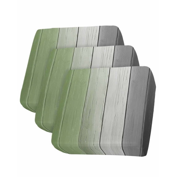 Sage Green Gray Ombre Couch Cushion Covers Stretch, Washable Sofa Seat Covers Individual Seat Cushion Sofa Slipcovers Vintage Country Wooden Couch Cover Furniture Protector S-3PCS
