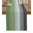 thumbnail image 1 of Sage Green Gray Ombre Table Runner Vintage Country Wooden Tablerunners 13 x 48 Inch, Table Decorations Tabletop Scarf for Summer Gathering Holiday Farmhouse Kitchen Dining Decor, 1 of 6