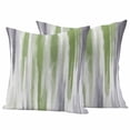 thumbnail image 1 of Sage Green Gray Outdoor Waterproof Pillow Covers, Gradient Country Abstract Aesthetic Decorative Square Throw Pillowcase Sofa Cushion Sham for Patio/Couch/Chair, 16"x16" 2 Pack, 1 of 8
