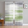 thumbnail image 1 of Sage Green Gray Semi Sheer Curtains 72 Inch Length 2 Panels Set, Neutral Abstract White Ombre Texture Sheer Kitchen Curtain Privacy Voile Window Curtain for Living Room Bedroom Rod Pocket Drapes, 1 of 7