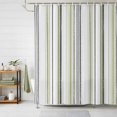 thumbnail image 1 of Sage Green Gray Shower Curtains for Bathroom, Modern Striped Minimalist Stripes Waterproof Fabric Shower Curtain, Decorative Bathroom Curtain for Bathtub, 36"x72", No Hooks Included, 1 of 9