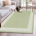 thumbnail image 1 of Sage Green Greek Key Area Rug 3x5 Washable Rug Non Slip Geometric Greece Ancient Farmhouse Geo Large Area Rug Indoor Floor Carpet for Entryway Bedroom Kitchen Living Room Office Dining Room Nursery, 1 of 8