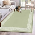 thumbnail image 1 of Sage Green Greek Key Area Rug 4x6 Washable Rug Non Slip Geometric Greece Ancient Farmhouse Geo Large Area Rug Indoor Floor Carpet for Entryway Bedroom Kitchen Living Room Office Dining Room Nursery, 1 of 8