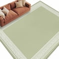 thumbnail image 1 of Sage Green Greek Key Large Area Rugs for Bedroom Living Room, Soft Non Slip Carpet Bedside Rug, Geometric Greece Ancient Farmhouse Geo Rectangular Floor Cover Kitchen Accent Rug 6'x9' for Office, 1 of 9