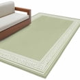 thumbnail image 1 of Sage Green Greek Key Large Area Rugs for Bedroom Living Room, Soft Non Slip Carpet Bedside Rug, Geometric Greece Ancient Farmhouse Geo Rectangular Floor Cover Kitchen Accent Rug 4'x6' for Office, 1 of 9