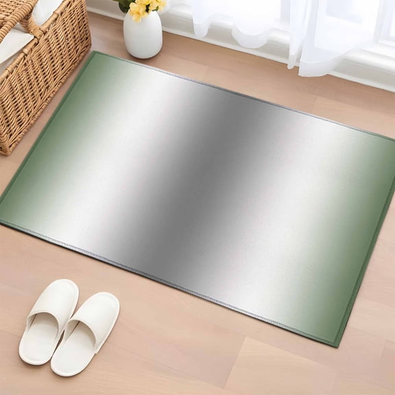 Sage Green Grey 2'x3' Washable Rug, Gray Farmhouse Modern Rustic Non-Slip Soft Doormat Area Rugs for Entrance Bathroom Bedsides, Front Doormat Carpet for Kitchen Bedroom, Entryway Floor Mat