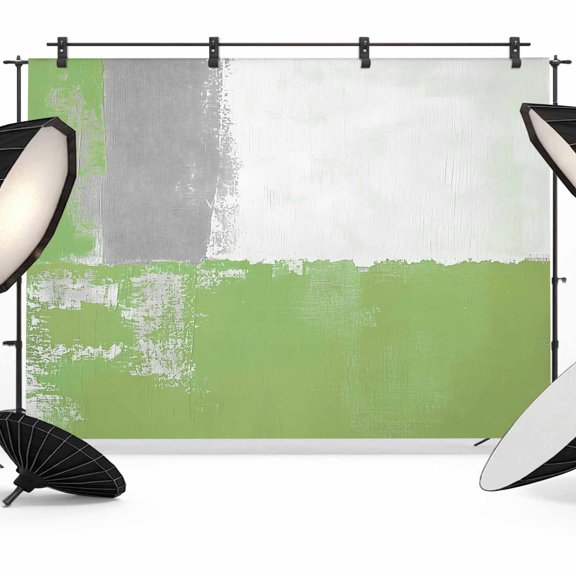 Sage Green Grey Backdrop for Photoshoot,Photography Photo Studio Background Wall Backdrop,Oil Painted Abstract Geometric Modern Back Drop Banner Panel for Portraits Wedding Party Live Streaming 7x5Ft