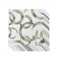 thumbnail image 1 of Sage Green Grey Cloth Napkins Set of 4 Reusable Dinner Napkins, Geometric Circle Modern Abstract Simple Art Cocktail Napkin Washable Table Napkins for Wedding/Holiday Party/Baby Shower 20"x20", 1 of 7
