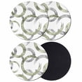 thumbnail image 1 of Sage Green Grey Coasters Set of 4, Absorbent Coasters for Drinks, Geometric Circle Modern Abstract Simple Art Coaster for Desk Coffee Table Protection, Home Decor House Warming Gifts 4", 1 of 8