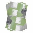 thumbnail image 1 of Sage Green Grey Kitchen Towels Set of 3, Water Absorbent Dish Towel, Oil Painted Geometric Modern Abstract Decorative Hand Towels - Quick Drying Cloth for Cooking Baking, 18x28 Inch, 1 of 8