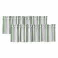 thumbnail image 1 of Sage Green Grey Stripe Curtain Valances for Windows, Kitchen Valance Window Treatments Panel 2 Pack, Farmhouse Minimalist Striped Rod Pocket Short Curtains for Bathroom Bedroom 54 x 18 Inch, 1 of 8