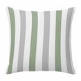 thumbnail image 1 of Sage Green Grey Stripe Pillow Covers 18x18 Inch, Modern Farmhouse Vertical Striped Linen Pillowcase with Invisible Zipper, Decorative Throw Pillow Covers Cushion Case for Couch Sofa Bed Living Room, 1 of 9