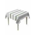 thumbnail image 1 of Sage Green Grey Stripe Table Cloth, Modern Farmhouse Vertical Striped Waterproof Tablecloth for Square Tables, Reusable Washable Fabric Table Cover for Restaurant Kitchen Dining Tables 60"x60", 1 of 6