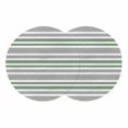 thumbnail image 1 of Sage Green Grey Striped Round 15 Inch Placemats Set of 2, Horizontal Lines Simple Minimalist HeatResistant Non Slip Place Mats for Dining Table, Wipeable Braided Kitchen Table Mats for Housewarming, 1 of 9