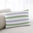 thumbnail image 1 of Sage Green Grey Striped Small Pillow Covers, Farmhouse Sage Green Stripes Soft Breathable Throw Pillow Cases with Invisible Zipper, Decorative Pillowcase Pillows Protectors for Sofa Bed Chair 12"x20", 1 of 9