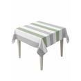 thumbnail image 1 of Sage Green Grey Striped Table Cloth, Farmhouse Sage Green Stripes Waterproof Tablecloth for Square Tables, Reusable Washable Fabric Table Cover for Restaurant Kitchen Dining Tables 54"x54", 1 of 6