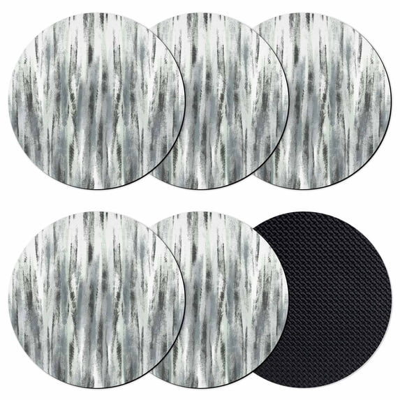 Sage Green Grey Vintage Coasters Set of 6, Absorbent Coasters for Drinks, Retro Abstract Art Coaster for Desk Coffee Table Protection, Home Decor House Warming Gifts 4"
