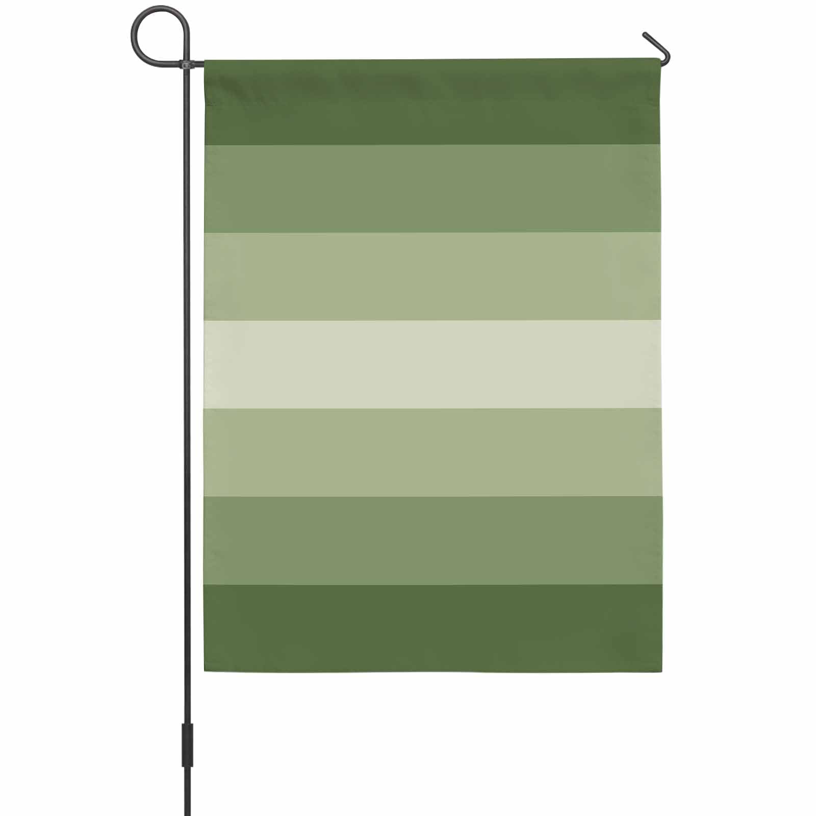 Sage Green House Flag 28 x 40 Inches, Ombre Stripe Weather Proof Outdoor Patio Flags Double Sided Small House Decoration for Yard Lawn Outside Home